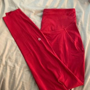 Lululemon Base Pace 25” in Dark Red